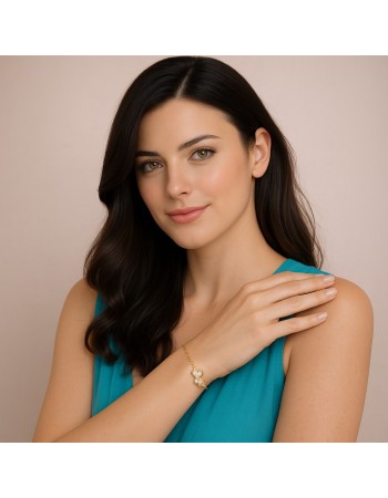 Βραχιόλι Γυναικείο Senza από επιχρυσωμένο ασήμι 925, σκυλάκι - SSR4625GD