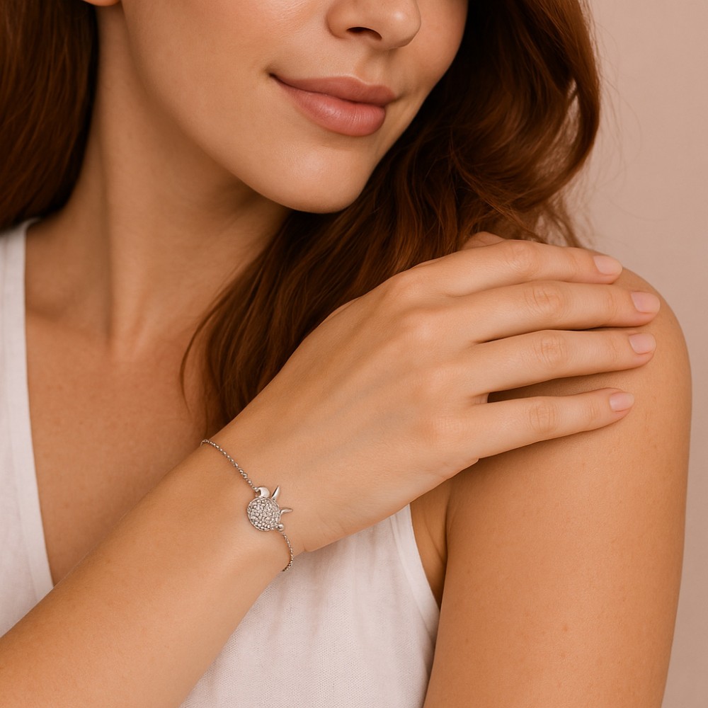 Βραχιόλι Γυναικείο Senza από ασήμι 925, μήλο - SSR4629SR