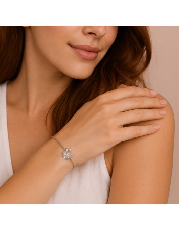 Βραχιόλι Γυναικείο Senza από ασήμι 925, μήλο - SSR4629SR