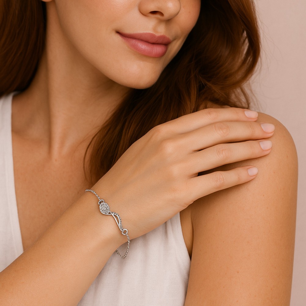 Βραχιόλι Γυναικείο Senza από ασήμι 925, νότα - SSR4637SR