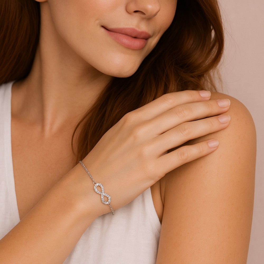 Βραχιόλι Γυναικείο Senza από ασήμι 925, άπειρο - SSR4643SR