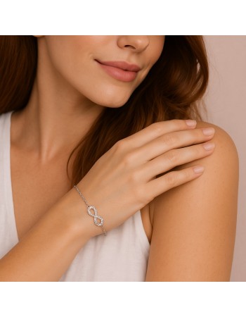 Βραχιόλι Γυναικείο Senza από ασήμι 925, άπειρο - SSR4643SR