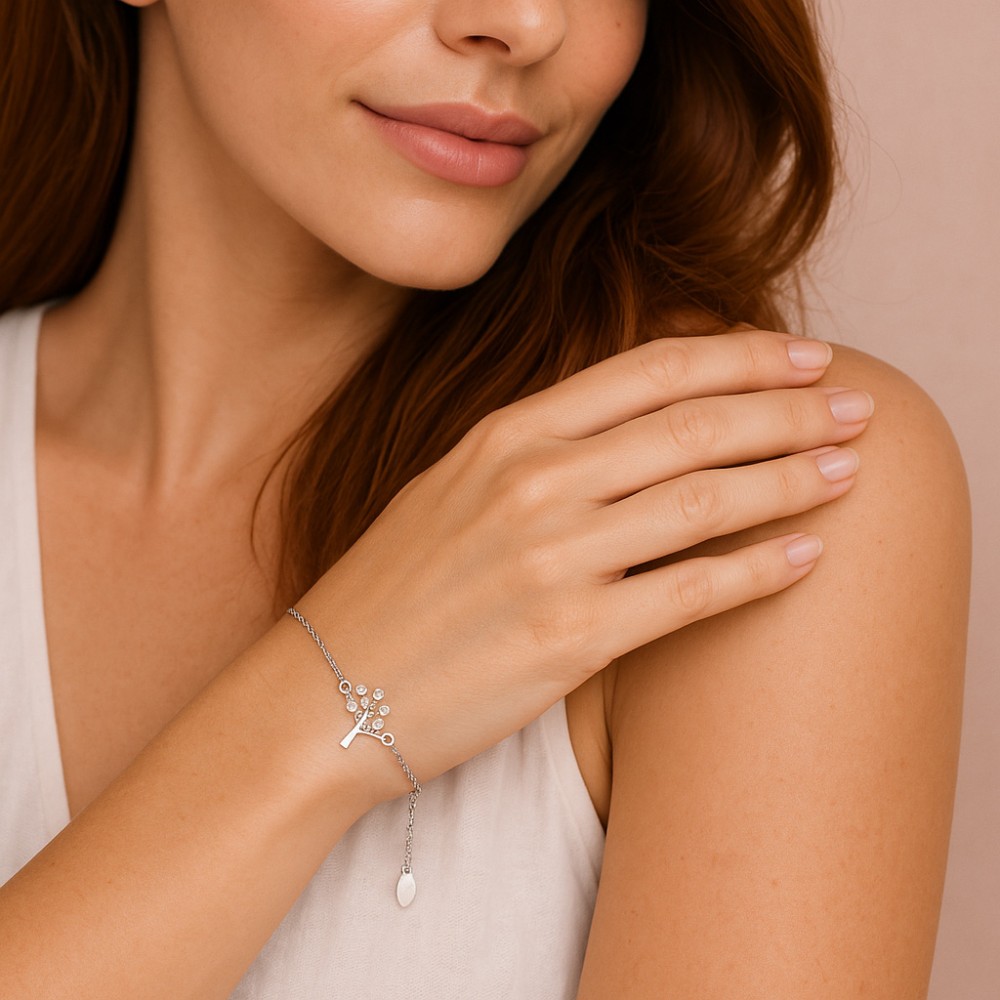 Βραχιόλι Γυναικείο Senza από ασήμι 925, δέντρο ζωής - SSR4651SR