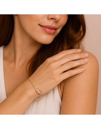 Βραχιόλι Γυναικείο Senza από επιχρυσωμένο ασήμι 925, σκυλάκι - SSR4652GD