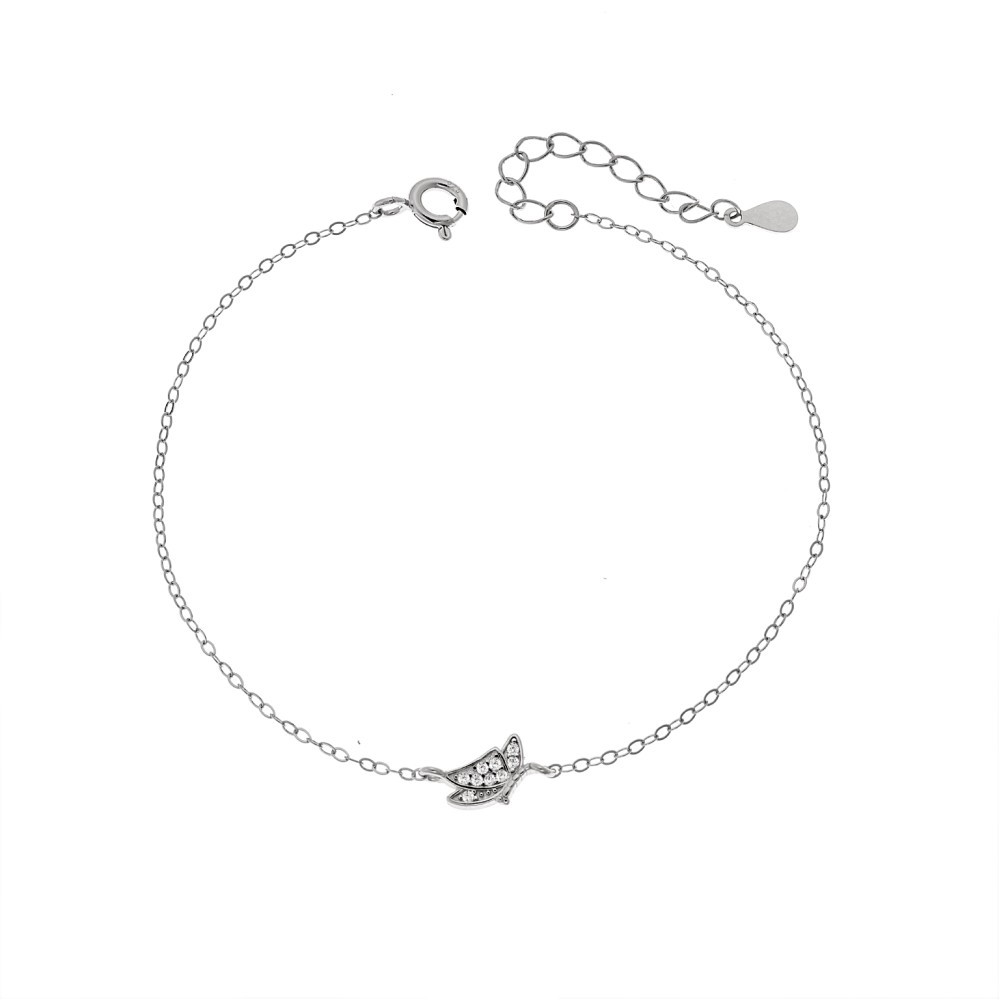 Βραχιόλι Γυναικείο Senza από ασήμι 925, πεταλούδα - SSR4655SR