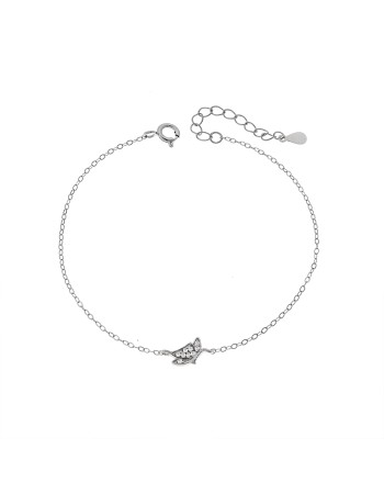 Βραχιόλι Γυναικείο Senza από ασήμι 925, πεταλούδα - SSR4655SR