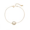 Βραχιόλι Γυναικείο Senza από επιχρυσωμένο ασήμι 925, κύκλος με καρδιά - SSR4665GD