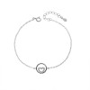 Βραχιόλι Γυναικείο Senza από ασήμι 925, κύκλος με καρδιά - SSR4665SR