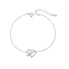 Βραχιόλι Γυναικείο Senza από ασήμι 925, καρδιά με κλειδί του σολ - SSR4666SR