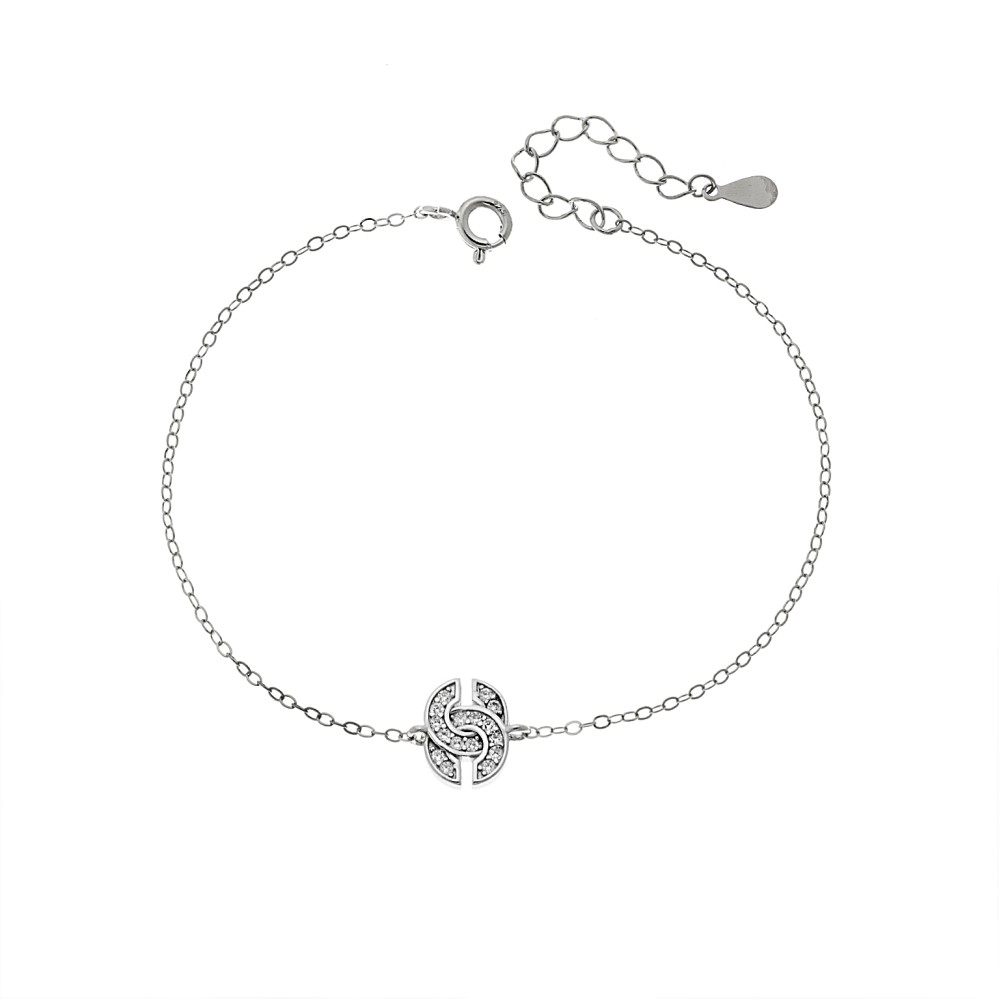 Βραχιόλι Γυναικείο Senza από ασήμι 925, "Chanel" - SSR4673SR