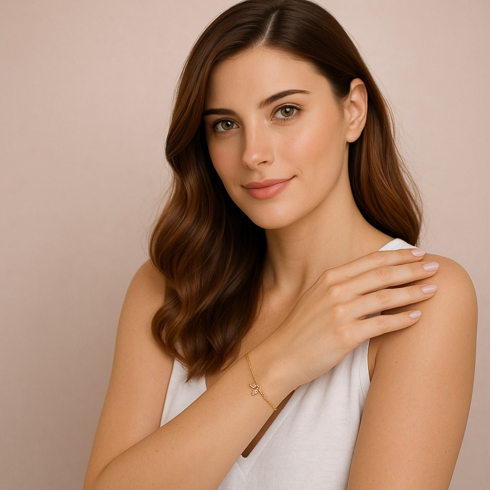 Βραχιόλι Γυναικείο Senza από επιχρυσωμένο ασήμι 925, σταυρουδάκι - SSR4674GD