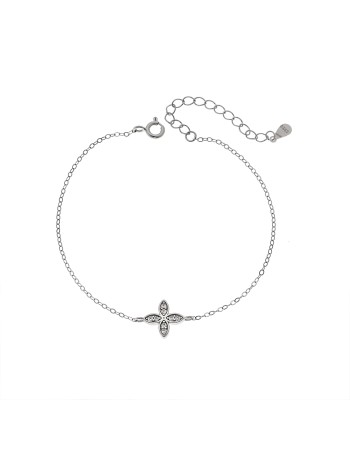 Βραχιόλι Γυναικείο Senza από ασήμι 925, σταυρουδάκι - SSR4674SR