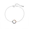 Βραχιόλι Γυναικείο Senza από ασήμι 925, κύκλος περίγραμμα με ζιργκόν - SSR4677SMU