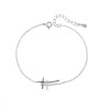 Βραχιόλι Γυναικείο Senza από ασήμι 925, διπλός σταυρός - SSR4679SLB