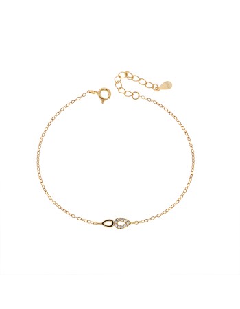Βραχιόλι Γυναικείο Senza από επιχρυσωμένο ασήμι 925 - SSR4680GD