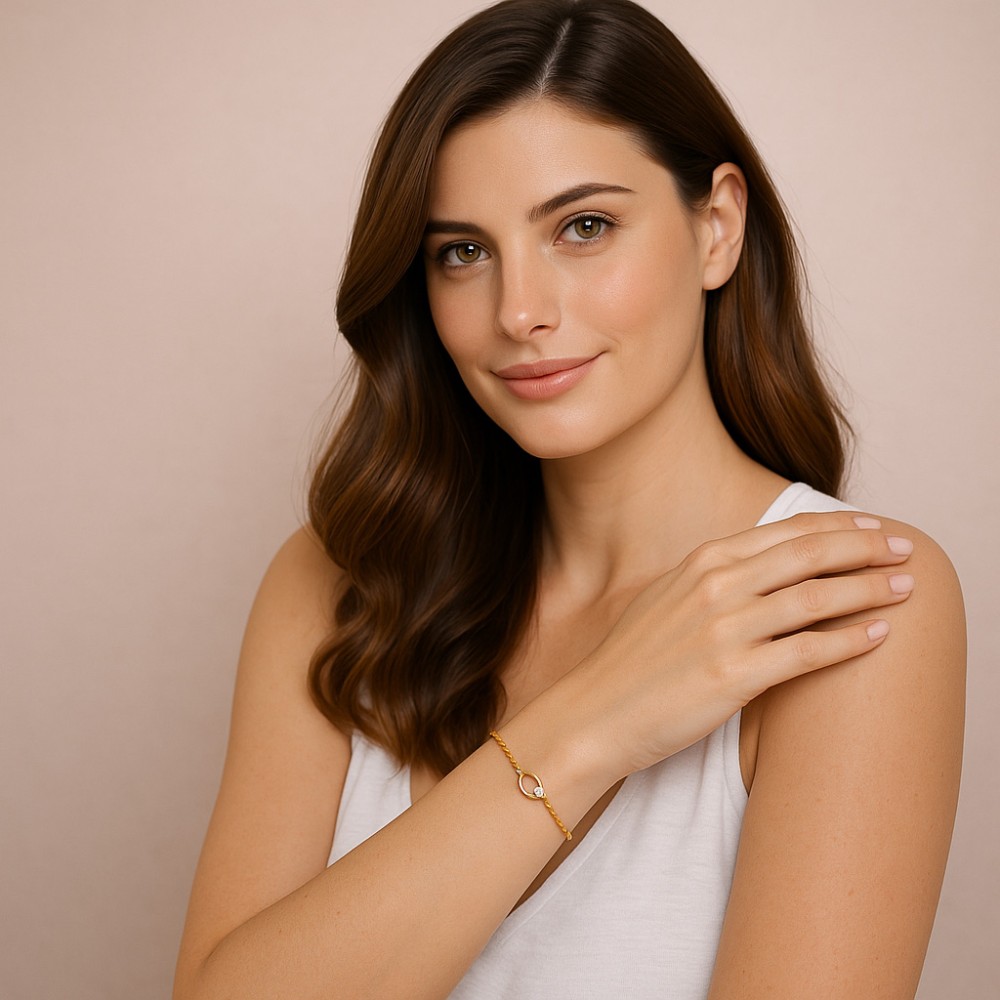 Βραχιόλι Γυναικείο Senza από επιχρυσωμένο ασήμι 925 - SSR4680GD