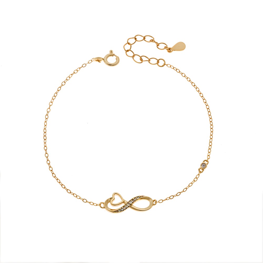 Βραχιόλι Γυναικείο Senza από επχρυσωμένο ασήμι 925, οβάλ περίγραμμα με πεταλούδα - SSR4683GD
