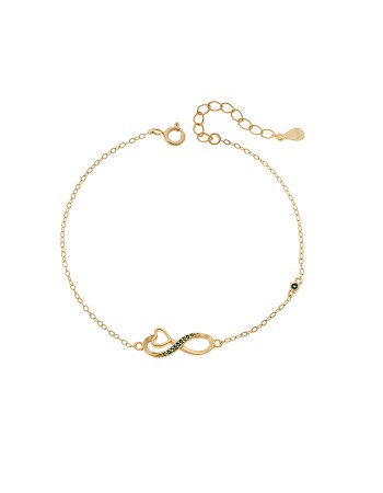 Βραχιόλι Γυναικείο Senza από επχρυσωμένο ασήμι 925, οβάλ περίγραμμα με πεταλούδα - SSR4683GGN