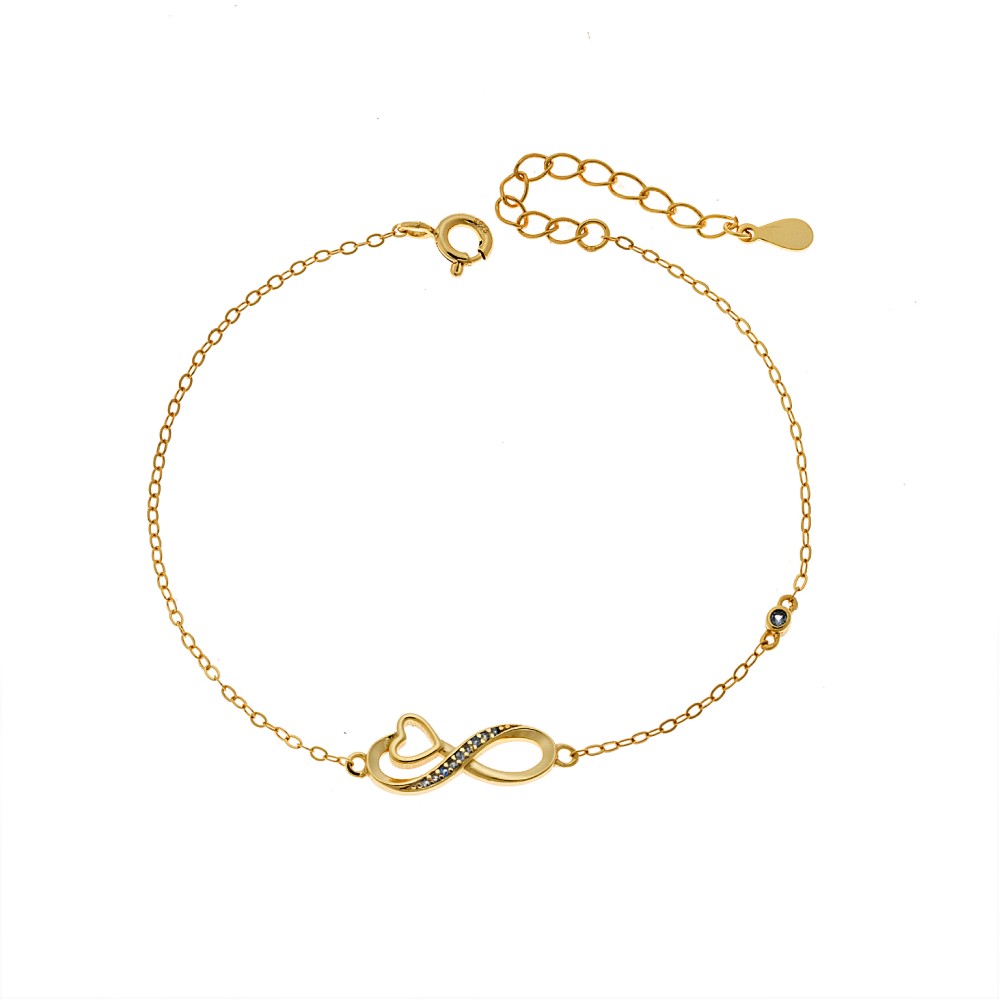 Βραχιόλι Γυναικείο Senza από επχρυσωμένο ασήμι 925, οβάλ περίγραμμα με πεταλούδα - SSR4683GLB