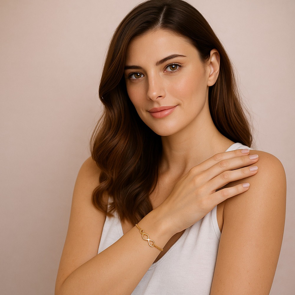 Βραχιόλι Γυναικείο Senza από επχρυσωμένο ασήμι 925, οβάλ περίγραμμα με πεταλούδα - SSR4683GLB