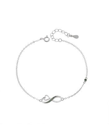 Βραχιόλι Γυναικείο Senza από ασήμι 925, οβάλ περίγραμμα με πεταλούδα - SSR4683SGN