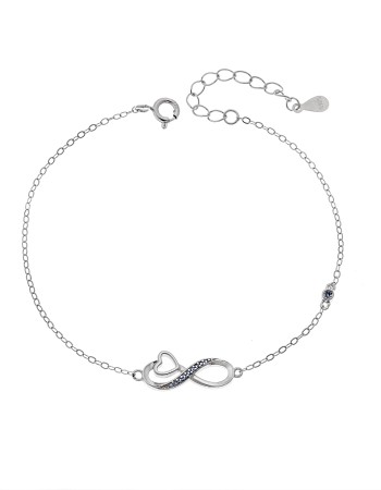 Βραχιόλι Γυναικείο Senza από ασήμι 925, οβάλ περίγραμμα με πεταλούδα - SSR4683SLB