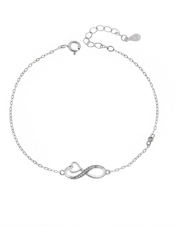 Βραχιόλι Γυναικείο Senza από ασήμι 925, οβάλ περίγραμμα με πεταλούδα - SSR4683SR