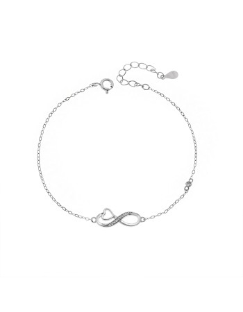 Βραχιόλι Γυναικείο Senza από ασήμι 925, οβάλ περίγραμμα με πεταλούδα - SSR4683SR