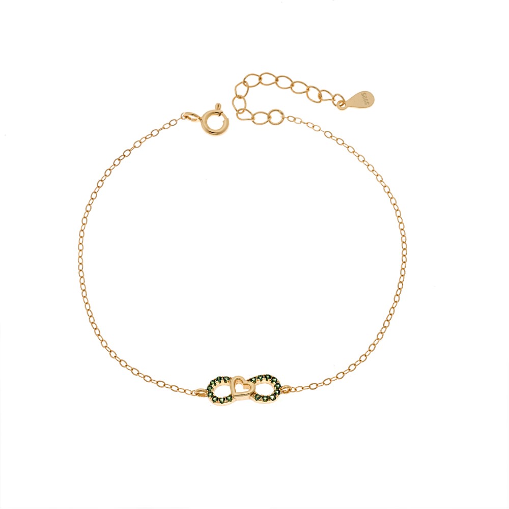 Βραχιόλι Γυναικείο Senza από επχρυσωμένο ασήμι 925, οβάλ περίγραμμα με πεταλούδα - SSR4684GGN