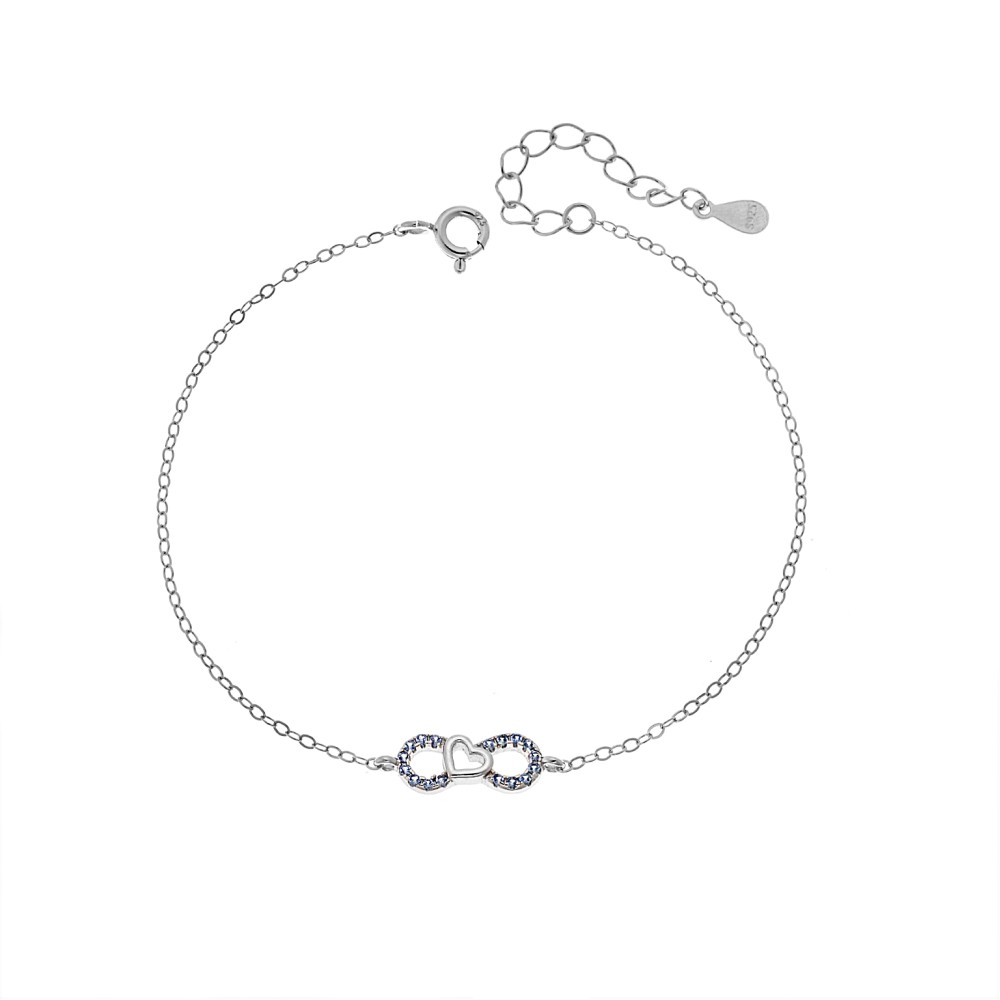 Βραχιόλι Γυναικείο Senza από ασήμι 925, οβάλ περίγραμμα με πεταλούδα - SSR4684SLB