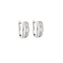 Σκουλαρίκια SENZA Κρίκοι Ασήμι 925, με Ζιργκόν πέτρες - SSR4691SR