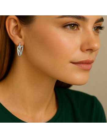 Σκουλαρίκια SENZA Κρίκοι Ασήμι 925 - SSR4692SR