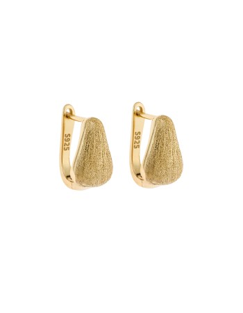 Σκουλαρίκια SENZA Κρίκοι Επίχρυσο Ασήμι 925 - SSR4693GD