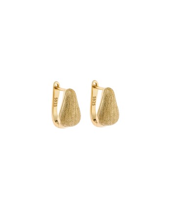 Σκουλαρίκια SENZA Κρίκοι Επίχρυσο Ασήμι 925 - SSR4693GD