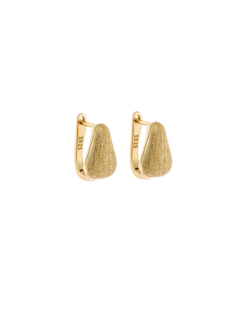 Σκουλαρίκια SENZA Κρίκοι Επίχρυσο Ασήμι 925 - SSR4693GD