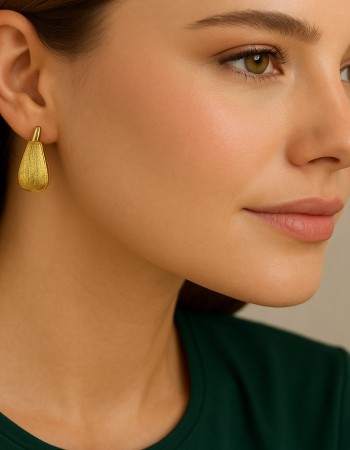 Σκουλαρίκια SENZA Κρίκοι Επίχρυσο Ασήμι 925 - SSR4693GD