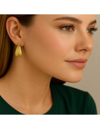 Σκουλαρίκια SENZA Κρίκοι Επίχρυσο Ασήμι 925 - SSR4693GD