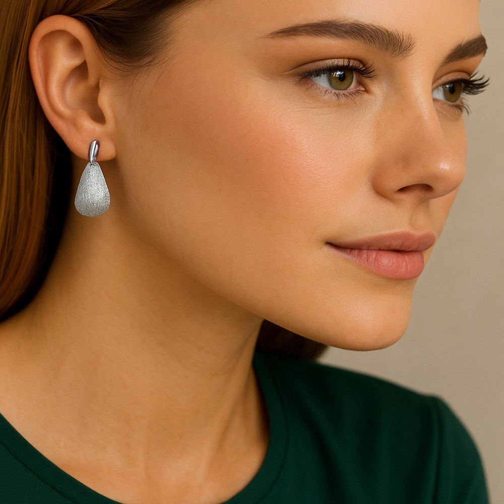 Σκουλαρίκια SENZA Κρίκοι Ασήμι 925 - SSR4693SR