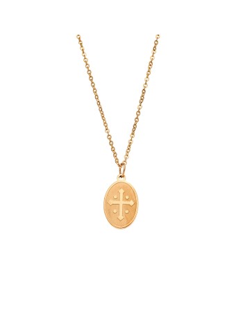 Κολιέ Γυναικείο SΕΝΖΑ Steel Gold Plated - SSD3380GD