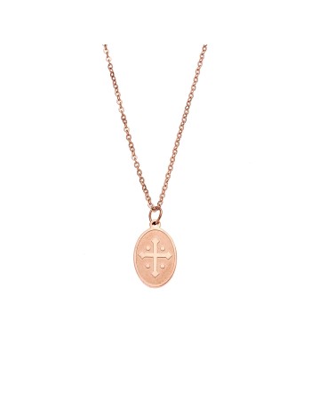 Κολιέ Γυναικείο SΕΝΖΑ Steel Rose Gold Plated - SSD3380RG