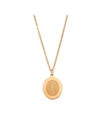 Κολιέ Γυναικείο SΕΝΖΑ Steel Gold Plated - SSD3382GD