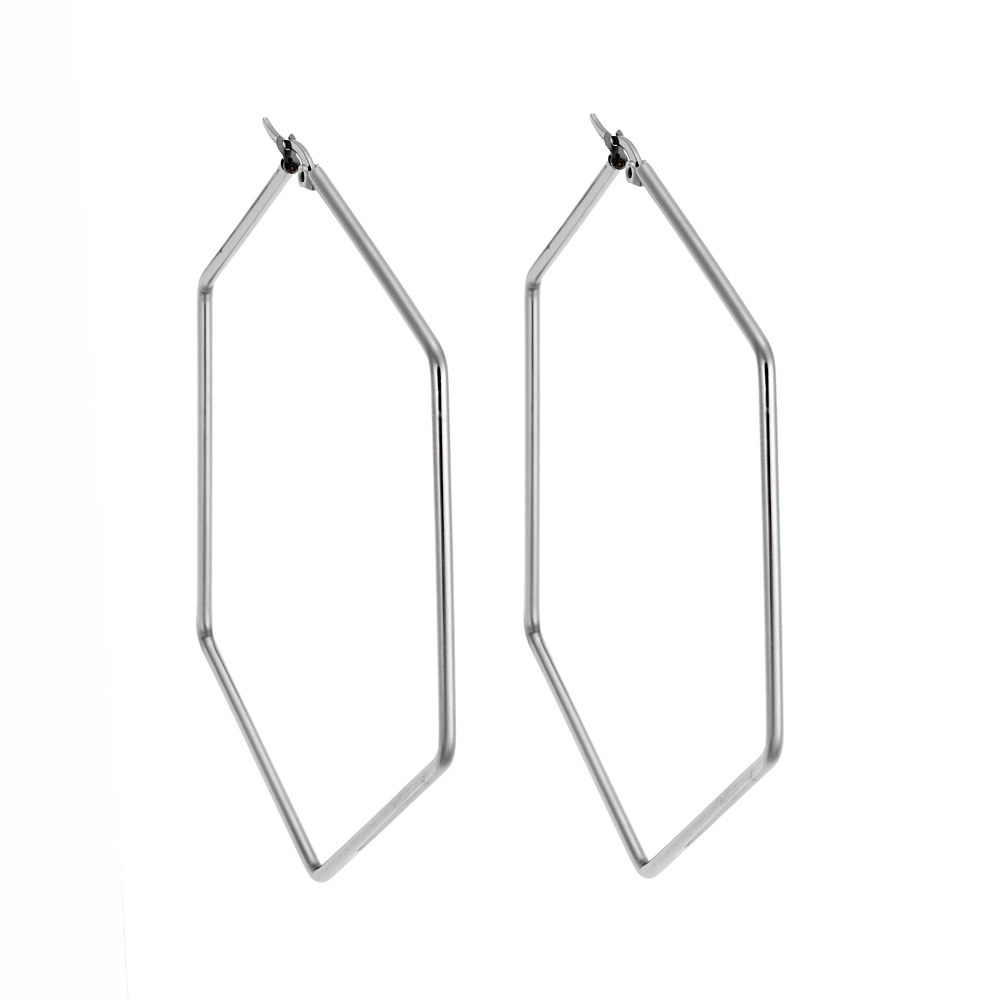 Σκουλαρίκια Senza Steel 6 cm - SSD3571SR