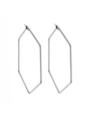 Σκουλαρίκια Senza Steel 6 cm - SSD3571SR