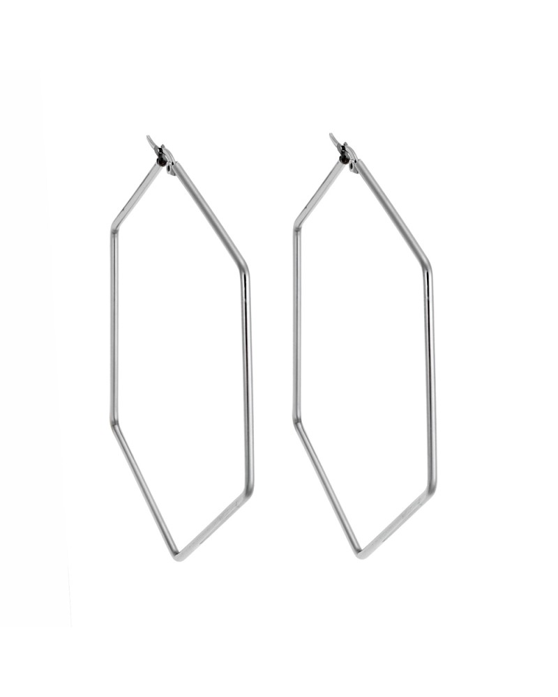 Σκουλαρίκια Senza Steel 6 cm - SSD3571SR