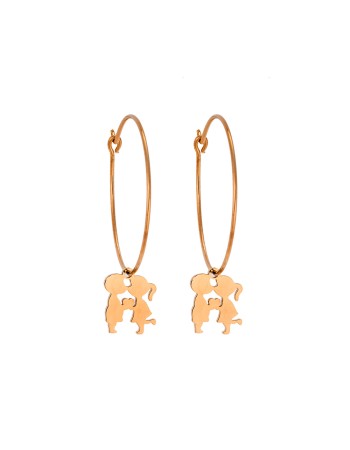 Σκουλαρίκια Senza Steel 2,5 cm - SSD3741