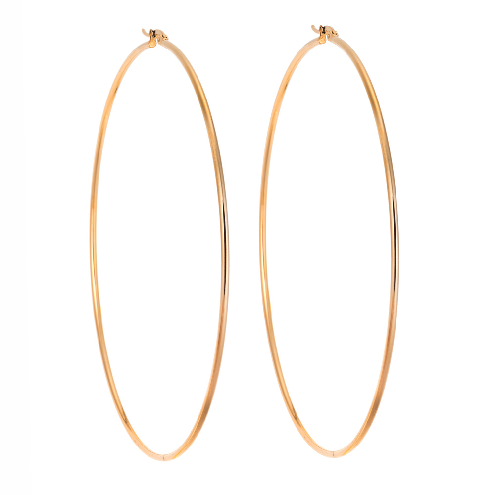 Σκουλαρίκια Senza Steel 10 cm Gold Plated - SSD3771GD