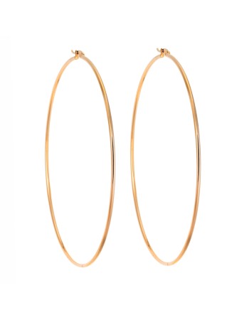 Σκουλαρίκια Senza Steel 10 cm Gold Plated - SSD3771GD