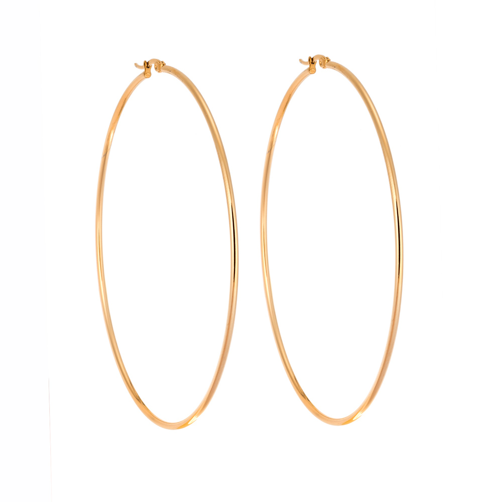 Σκουλαρίκια Senza Steel 9 cm Gold Plated - SSD3777GD