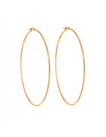 Σκουλαρίκια Senza Steel 9 cm Gold Plated - SSD3777GD