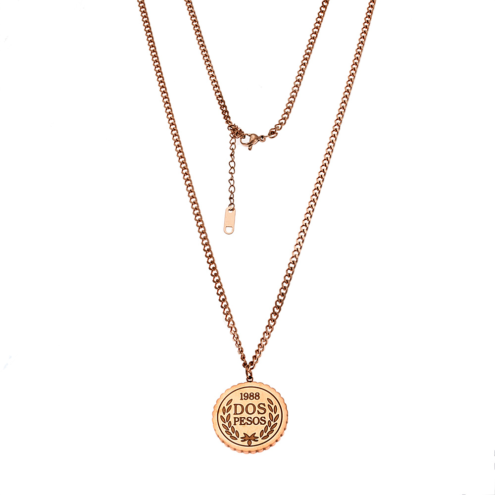 Κολιέ Senza Steel Rose Gold Plated - SSD3834RG